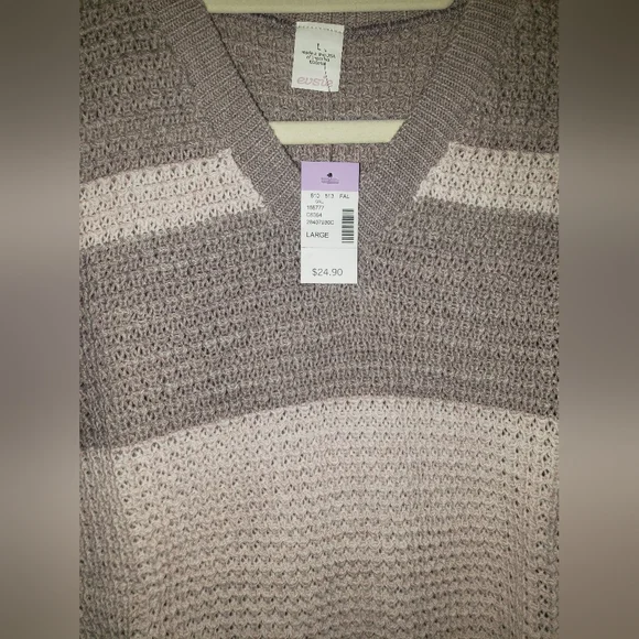 💖 Girls Striped Sweater Vest - Picture 11 of 16